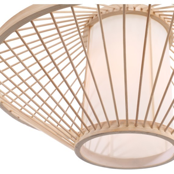 SL6241.533.01 Светильник подвесной ST-Luce Древесный/Белый E27 1*40W ALMA