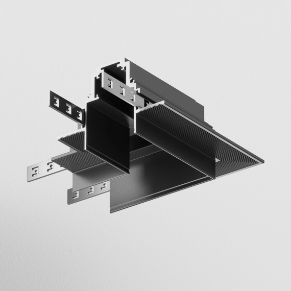 Угловой коннектор для ГКЛ шинопроводов Maytoni Gravity TRA004CL-22B