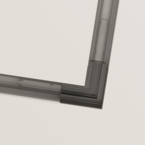 Угловой коннектор для ГКЛ шинопроводов Maytoni Gravity TRA004CL-22B