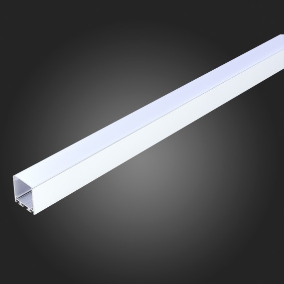 ST017.129.09 Накладной алюминиевый анодированный профиль с рассеивателем (к-т: 2 загл) отдельно комплект подвесов ST017.029.09