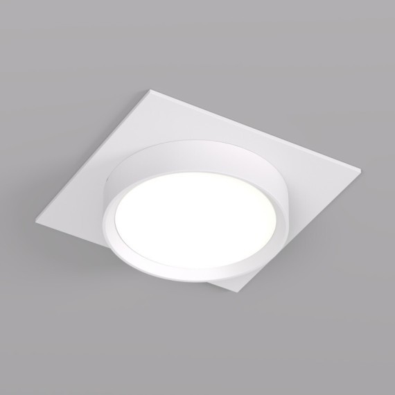 DK2091-WH Встраиваемый светильник FLAT, IP 20, до 15 Вт, GX53, LED, белый, алюминий