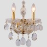 Бра Crystal Lux ISABEL AP2 GOLD/TRANSPARENT