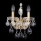Бра Crystal Lux ISABEL AP2 GOLD/TRANSPARENT