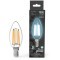103801213 Лампа Gauss Filament Свеча 13W 1150lm 4100К Е14 LED 1/10/50