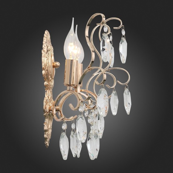 SL846.201.02 Бра ST-Luce Золотистый/Прозрачный E14 2*40W ORECCHINI