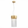 SL1225.203.01 Светильник подвесной ST-Luce Золотистый/Золотистый, Прозрачный E27 1*60W CONTATTO