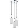 390128 Подвес MAJANA, 3x40W(E27), сталь, хром/опаловое стекло, белый