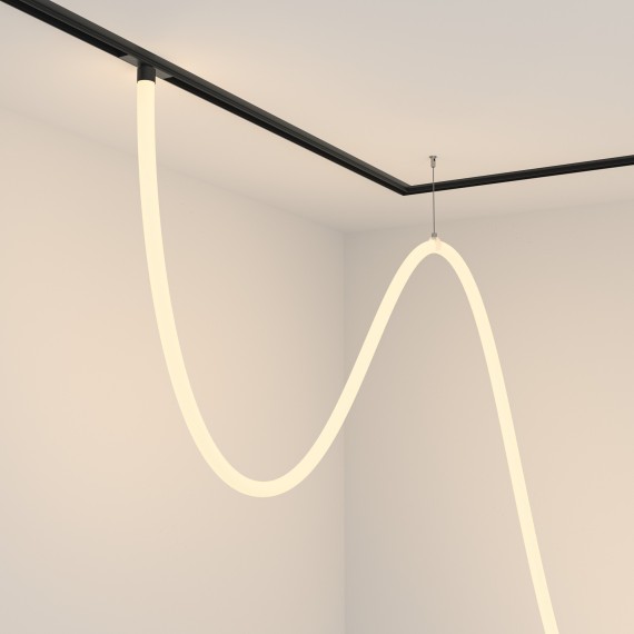 TR101-2-100W3K-B Трековый магнитный светодиодный светильник Maytoni Gravity CRI90+ 3000К 5700Лм 360° 100Вт