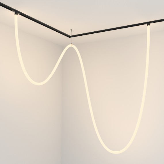 TR101-2-100W3K-B Трековый магнитный светодиодный светильник Maytoni Gravity CRI90+ 3000К 5700Лм 360° 100Вт