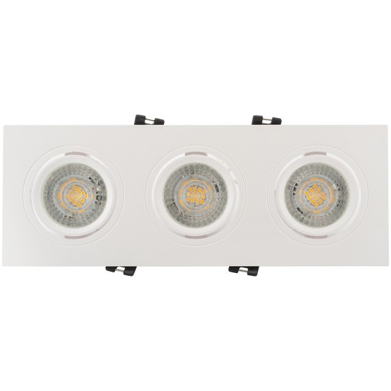 DK3023-WH Встраиваемый светильник, IP 20, 10 Вт, GU5.3, LED, белый, пластик