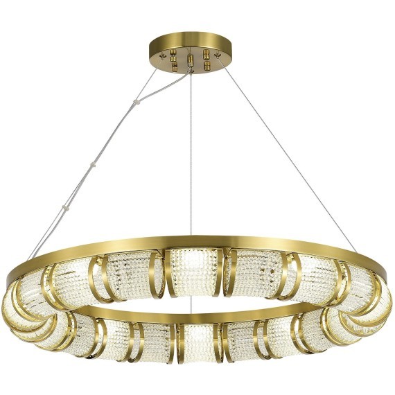 SL6011.303.01 Светильник подвесной ST-Luce Латунь/Прозрачный LED 1*50W ESME