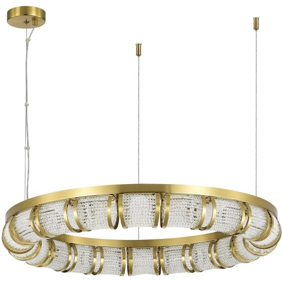 SL6011.303.01 Светильник подвесной ST-Luce Латунь/Прозрачный LED 1*50W ESME