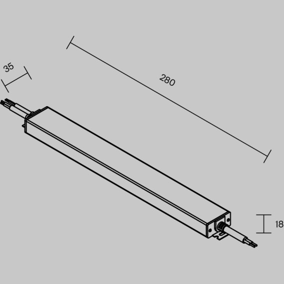 Блок питания (трансформатор) IP67, 220В-48В мощностью 60Вт, повышенного качества, 7 лет гарантии Maytoni 832002