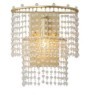 4762-1W Настенный светильник (бра) Favourite с золотым основанием и хрустальными подвесками под лампу Е14 