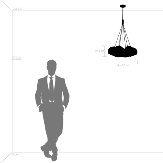 Подвесной светильник Lightstar 729071 Sferico под лампы 7xE27 280W