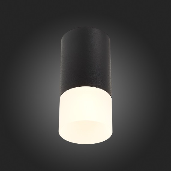 ST100.412.01 Светильник потолочный Черный GU10 1*50W IP20 D64xH131 220V Без ламп Накладные светильники