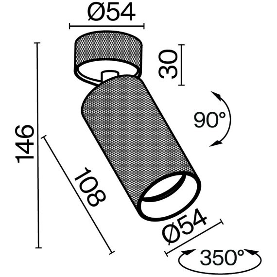 Потолочный светильник Technical C082CL-01-GU10-MG