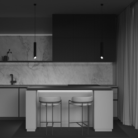 Подвесной светильник цилиндр Maytoni P044PL-01-30GU10-B L IPari под лампу 1xGU10 35W