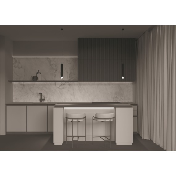 Подвесной светильник цилиндр Maytoni P044PL-01-30GU10-B L IPari под лампу 1xGU10 35W