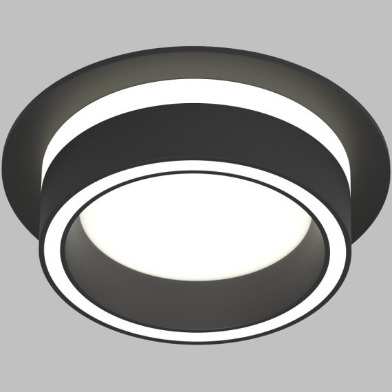 DK2100-BK Встраиваемый светильник NIKO, IP 20, до 15 Вт, GX53, LED, черный, акрил, алюминий