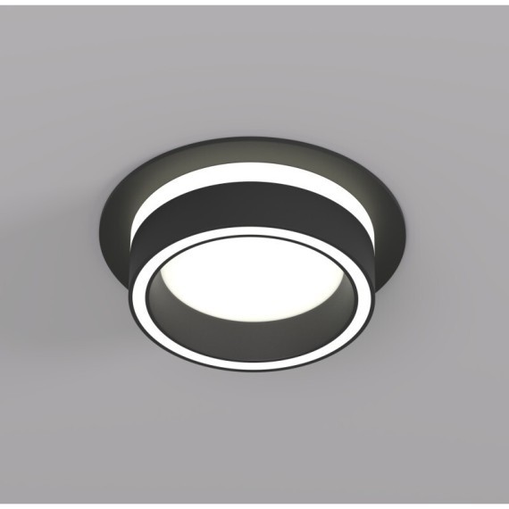 DK2100-BK Встраиваемый светильник NIKO, IP 20, до 15 Вт, GX53, LED, черный, акрил, алюминий