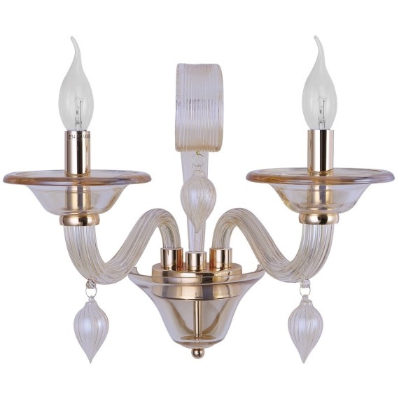 Бра Crystal Lux CAETANO AP2 AMBER