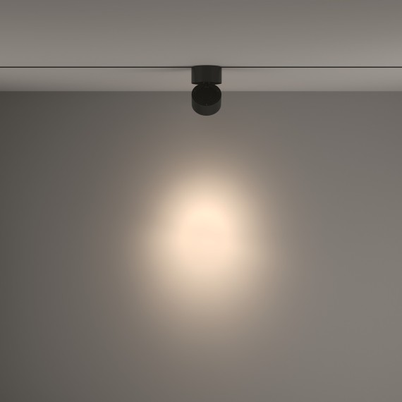Однофазный двужильный светодиодный трековый светильник Maytoni Unity TR084-1-15W4K-B Yin 4000К 1030Лм CRI90+ 24° 15Вт
