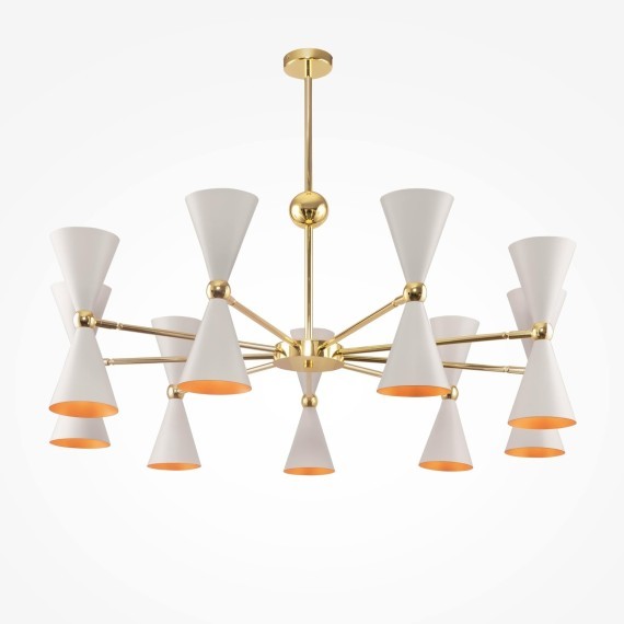 Люстра на штанге Maytoni MOD108PL-18WG Vesper под лампы E14 40W