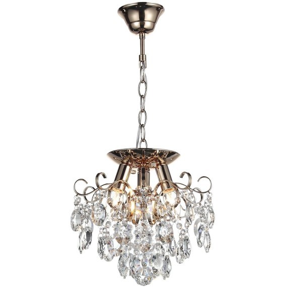 SL846.202.03 Люстра подвесная ST-Luce Золотистый/Прозрачный E14 3*40W ORECCHINI