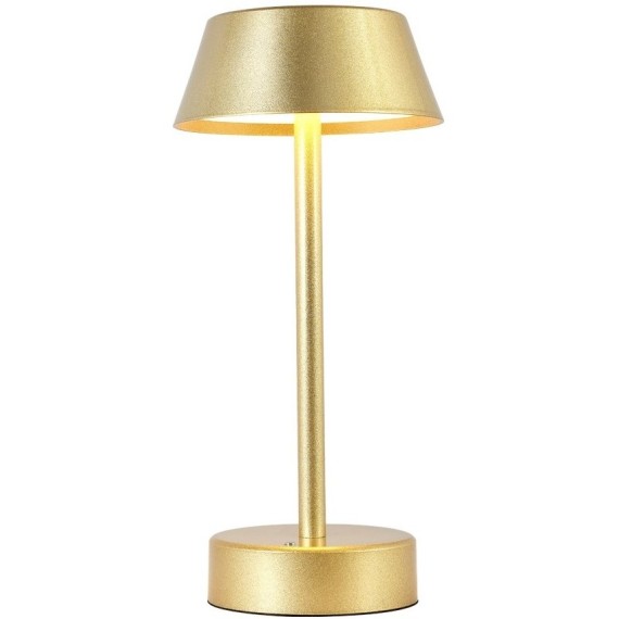 Аккумуляторная настольная лампа Crystal Lux SANTA LG1 GOLD