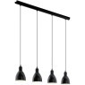 49466 Подвес PRIDDY, 4х60W (E27), L975, H1100, сталь, черный