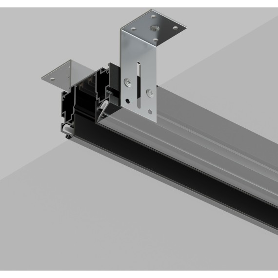 Магнитный шинопровод 3м для гарпунных натяжных потолков Smart 220V Denkirs TR2023-BK