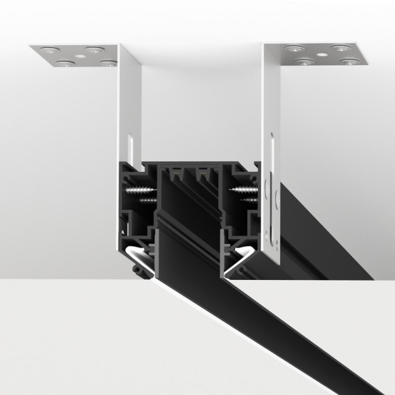 Магнитный шинопровод 3м для гарпунных натяжных потолков Smart 220V Denkirs TR2023-BK
