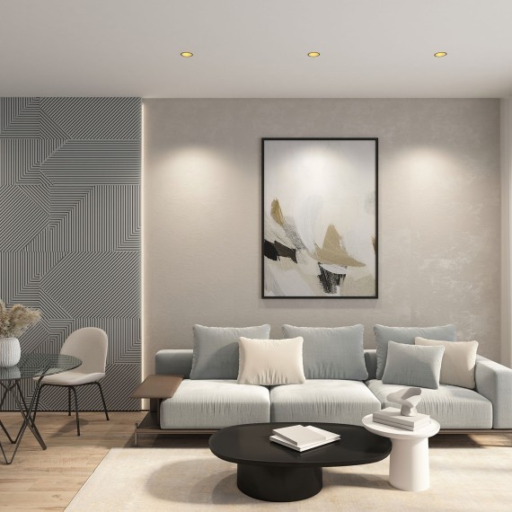 Встраиваемый светильник, IP 20, 10 Вт, GU5.3, LED, DK3026-BG