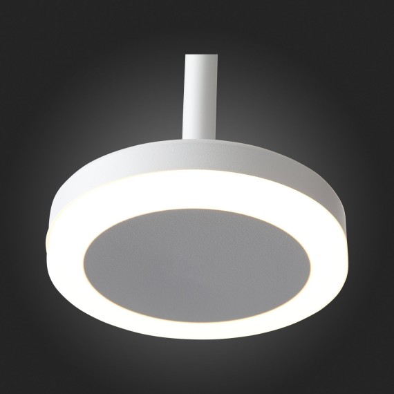 ST104.503.06 Светильник подвесной Белый LED 1*6W 3000K 468Lm Ra80 120° IP20 D112xH184 170-240V Подвесные светильники
