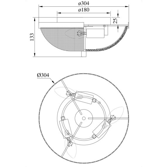 Люстра потолочная Maytoni C046CL-03N Coupe под лампы 3xE14 40W