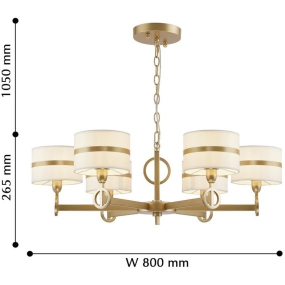 Подвесная люстра Mateo 2634-6P