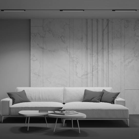 Однофазный двужильный светодиодный трековый светильник Maytoni Unity TR000-1-24W3K-B Basis 3000К 1900Лм CRI90+ 110° 24Вт