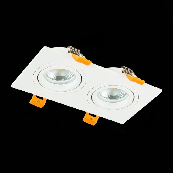 ST251.508.02 Св-к встр. Белый GU10 2*50W  IP20 L170xW92xH27 220V Без ламп Встраиваемые светильники