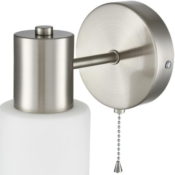 8099/1W COMFI LN25 никель/белый металл/стекло Бра Е14 1*40W 220V MAVE