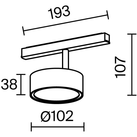 TR040-2-18W3K-BBS Трековый магнитный светодиодный светильник Maytoni Exility CRI90+ 3000К 1205Лм 120° 18Вт