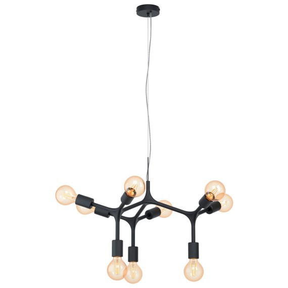 98346 BOCADELLA Люстра подвесная с 9 лампами E27, 540 Вт, стиль модерн, черный