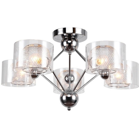 Люстра потолочная Lussole LSP-8279 LANIER IP21 под лампы 5xE14 200W