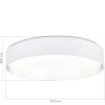 SLE300552-01 Светильник потолочный Белый/Белый, Серебристый LED 1*50W 3000K/4000K/5000K BRESCIA