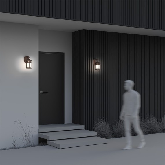 Уличный настенный светильник Maytoni O031WL-01BR Salamanca IP44 под лампу 1xE27 60W