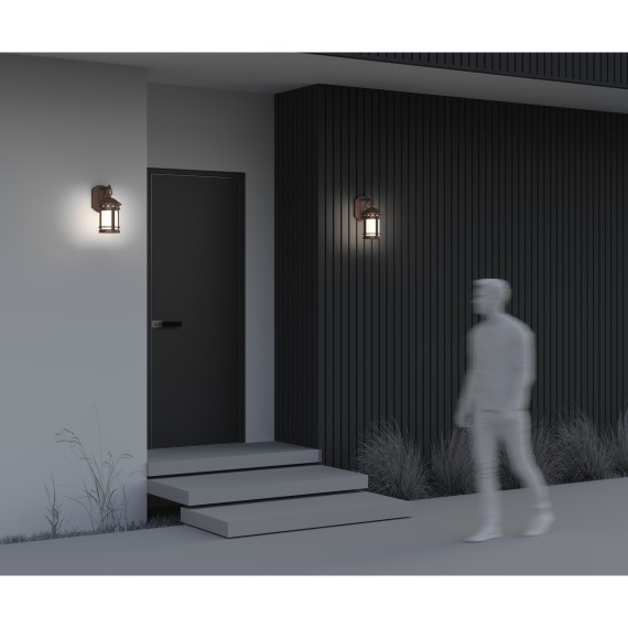 Уличный настенный светильник Maytoni O031WL-01BR Salamanca IP44 под лампу 1xE27 60W