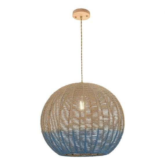 SL1514.633.01 Светильник подвесной ST-Luce Древесный/Бежевый,Синий E27 1*7W VIMINI