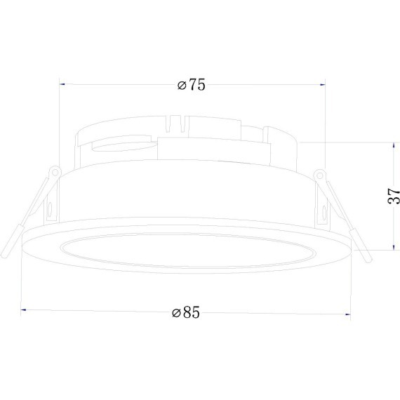 Встраиваемый светильник Technical DL051-U-1BMG