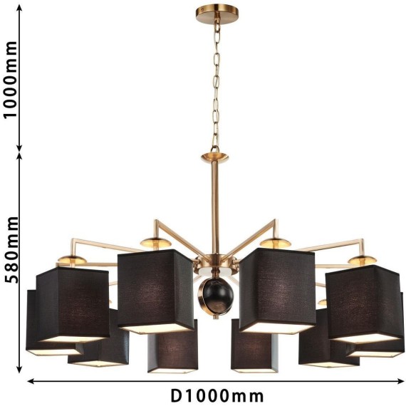 Подвесная люстра Diva 2822-10P