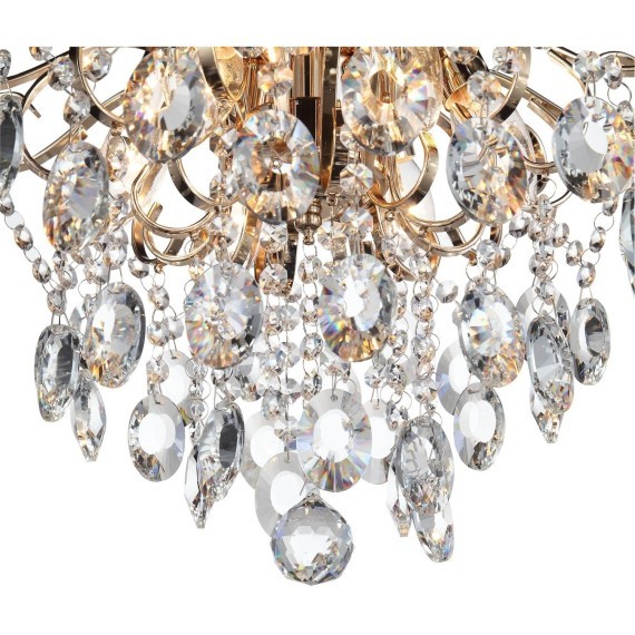 SL846.202.06 Люстра подвесная ST-Luce Золотистый/Прозрачный E14 6*40W ORECCHINI